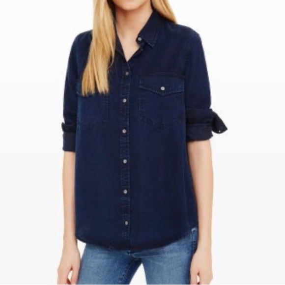 CLUB MONACO Dark Blue Button Down - Size M - Picture 2 of 12
